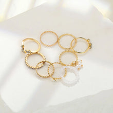 Load image into Gallery viewer, Butterfly Pearl Rings Set for Women