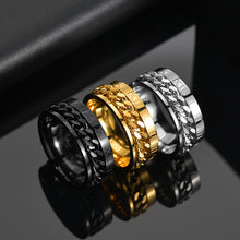 Load image into Gallery viewer, Stainless Steel Rotatable Men Ring High Quality