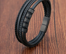 Load image into Gallery viewer, Luxury Stainless Steel Beaded Bracelet Fashion Men