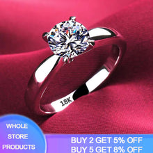 Load image into Gallery viewer, White Gold Color Rings for Women