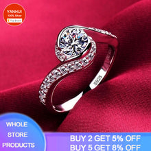 Load image into Gallery viewer, White Gold Color Rings for Women