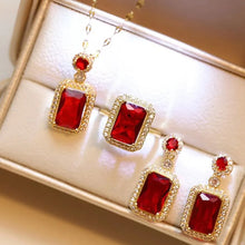 Load image into Gallery viewer, 4PCS Sets Necklace Earrings Ring Jewelry
