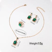 Load image into Gallery viewer, 4PCS Sets Necklace Earrings Ring Jewelry
