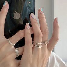 Load image into Gallery viewer, Butterfly Pearl Rings Set for Women

