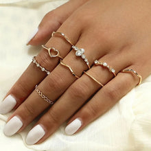 Load image into Gallery viewer, Butterfly Pearl Rings Set for Women
