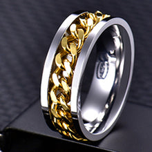 Load image into Gallery viewer, Stainless Steel Rotatable Men Ring High Quality
