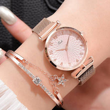 Load image into Gallery viewer, Kenze Luxury Women’s Quartz Magnetic Bracelet Watch
