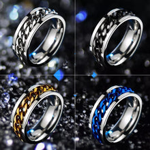 Load image into Gallery viewer, Stainless Steel Rotatable Men Ring High Quality
