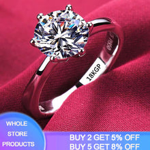 Load image into Gallery viewer, White Gold Color Rings for Women

